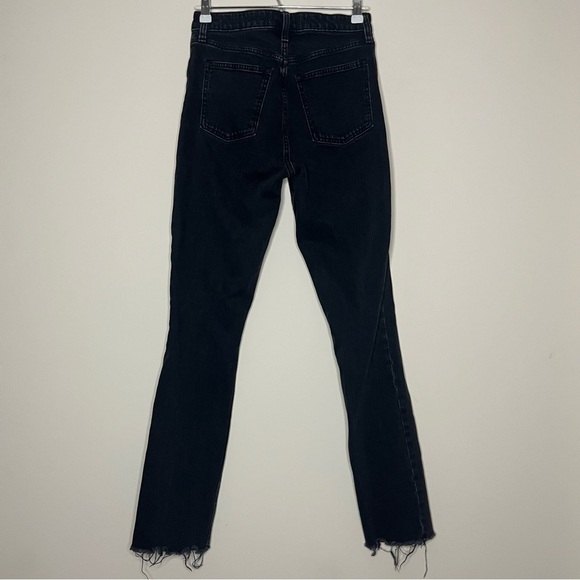A+F The Skinny High Rise Curve Love Edgy Goth Split Hem Jeans - Picture 7 of 9
